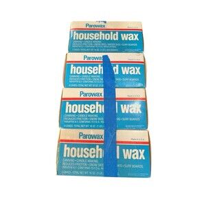 Vintage NOS Parowax Household Wax - 4 Boxes 16 Oz Each
